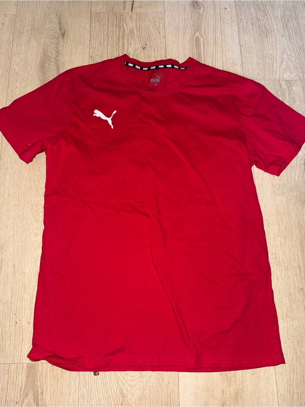 Puma boys Red Short-Sleeve Crew Tee